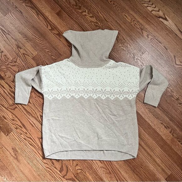 Pure Collection 100% Cashmere Turtleneck Sweater - Fair Isle (Sz 14/16) - Picture 6 of 12